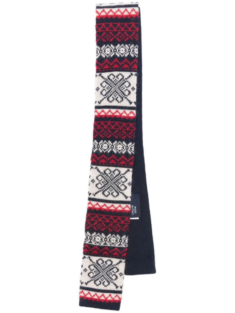 Polo Ralph Lauren fair-isle knit tie - Blue Cover