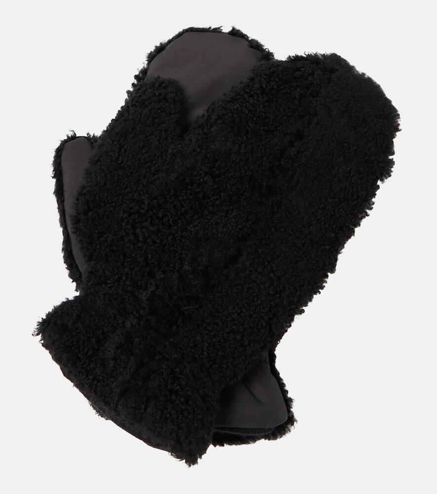 Yves Salomon Shearling-trimmed mittens Cover