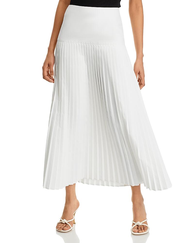 Misook Pleated Maxi A Line Skirt Cover