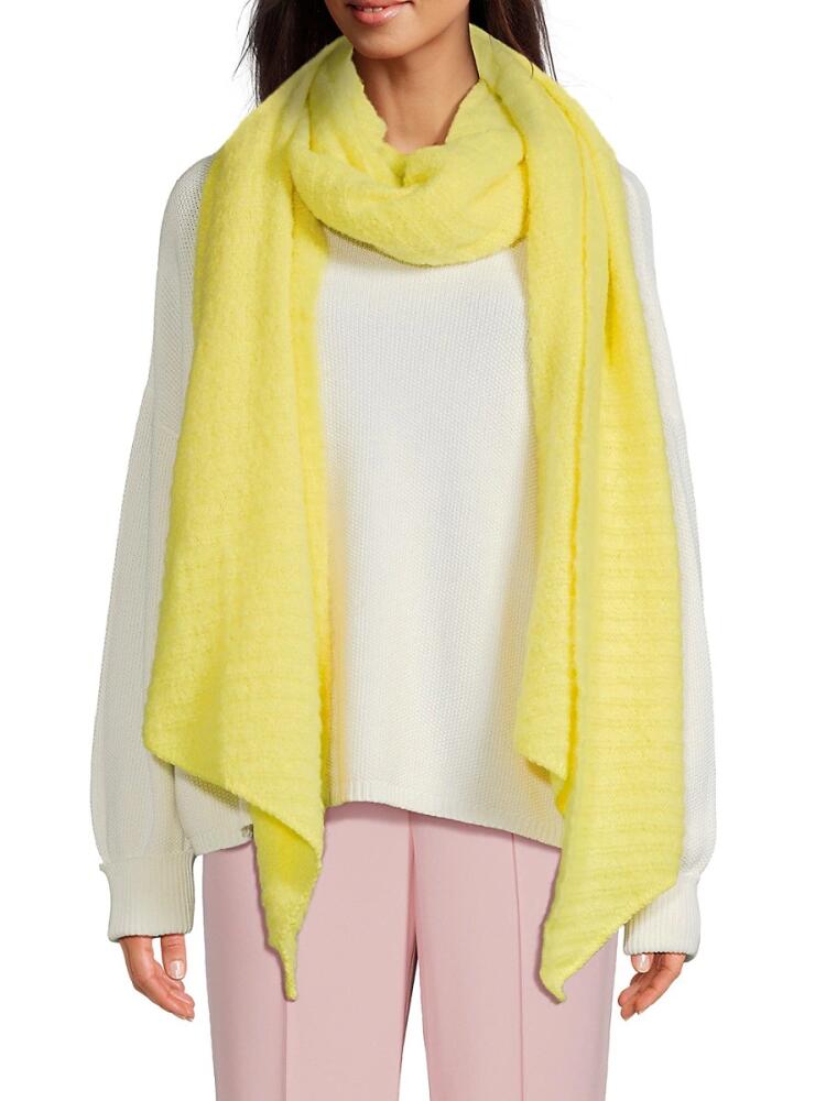 MARCUS ADLER Women's Ribbed Scarf - Yellow Cover