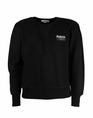 Alexander Mcqueen Alexander Mcqueen Sweatshirt Man Sweatshirt Black Cotton Cover