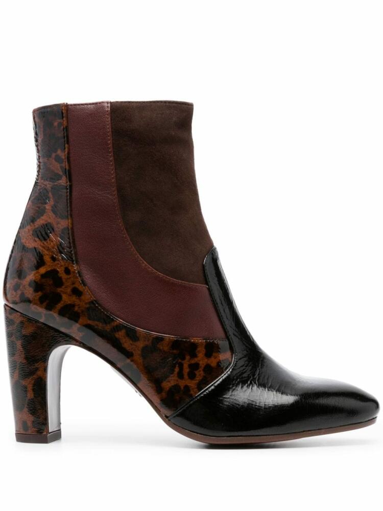 Chie Mihara 90mm leopard-print leather boots - Brown Cover