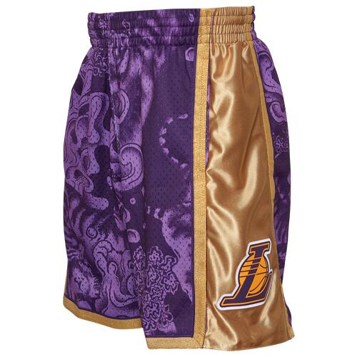 Mitchell & Ness Lakers CNY Jersey - Mens Purple/Gold Cover