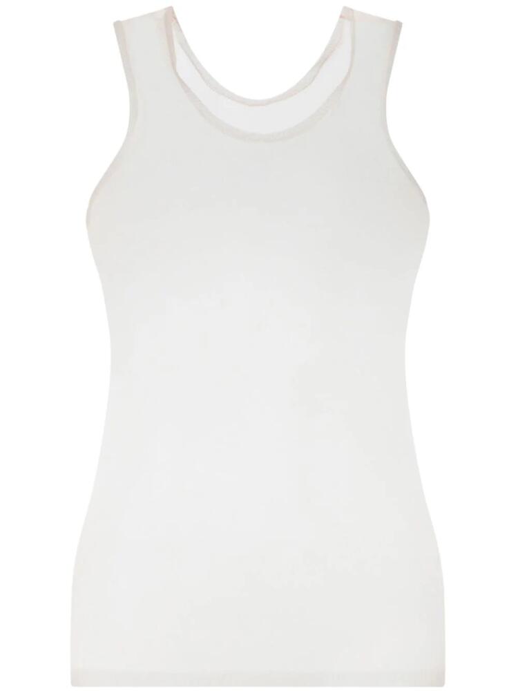 Maison Margiela sheer vest top - Neutrals Cover