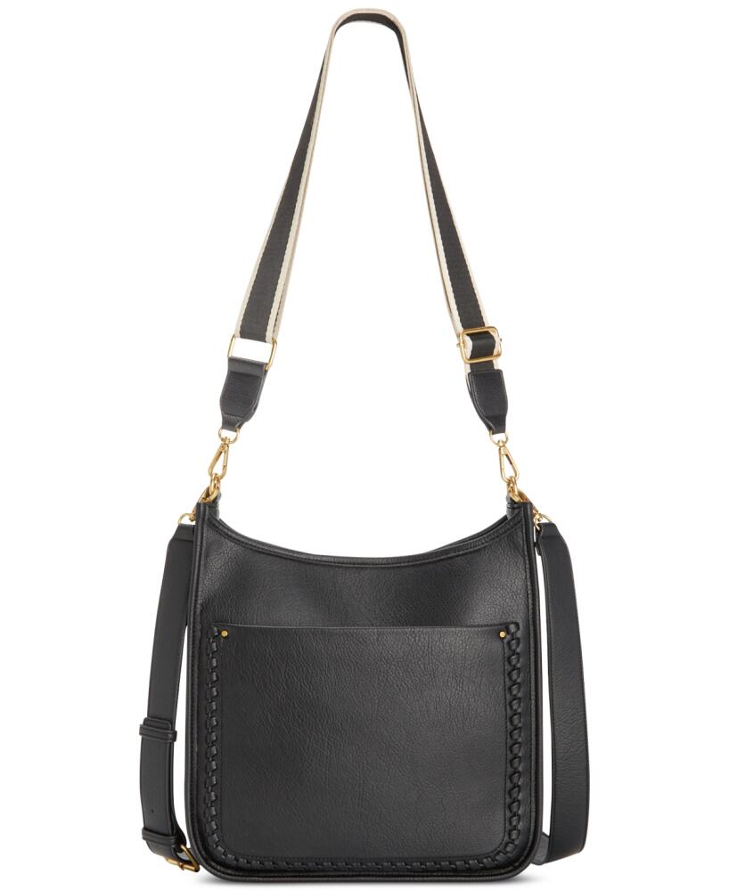 Style & Co Whipstitch Medium Crossbody, Created for Macy's - Black Cover