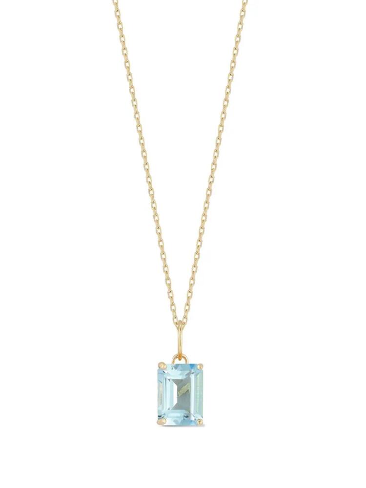 Mateo 14kt yellow gold topaz pendant necklace Cover