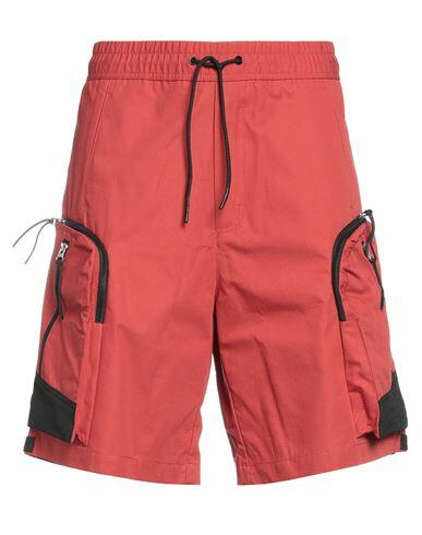 A-cold-wall* Man Shorts & Bermuda Shorts Brick red Cotton, Polyamide Cover