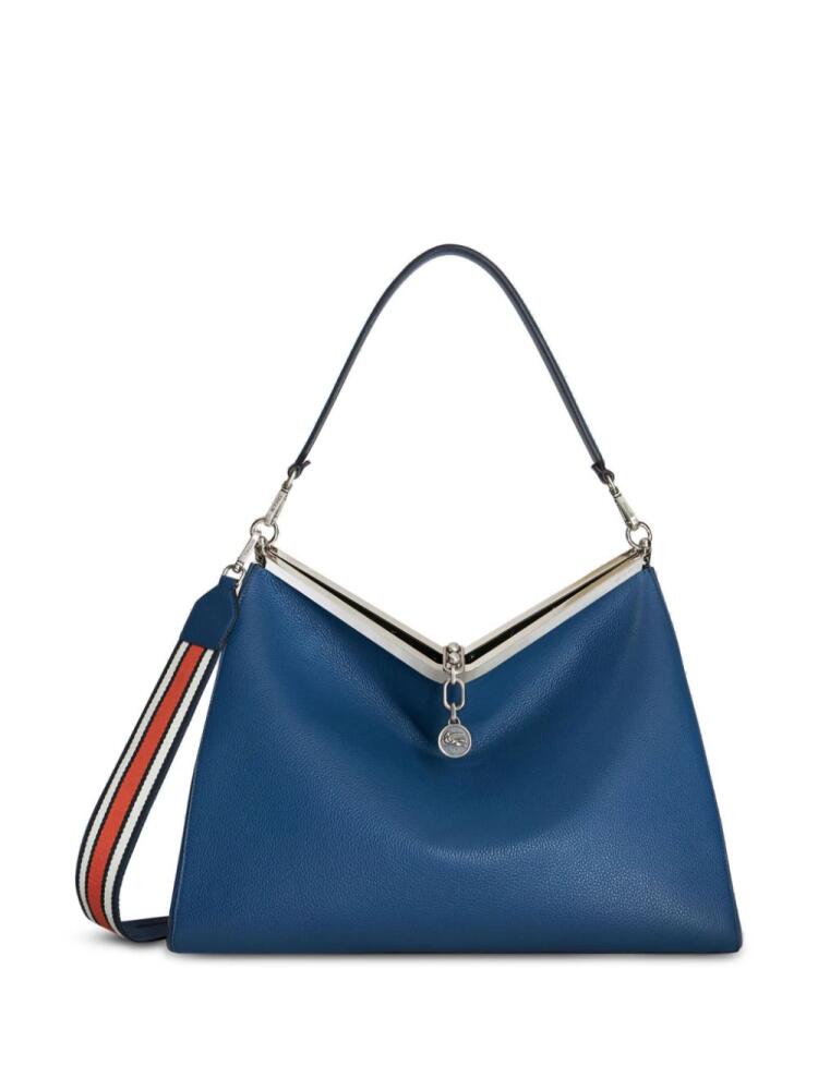 ETRO Vela leather shoulder bag - Blue Cover