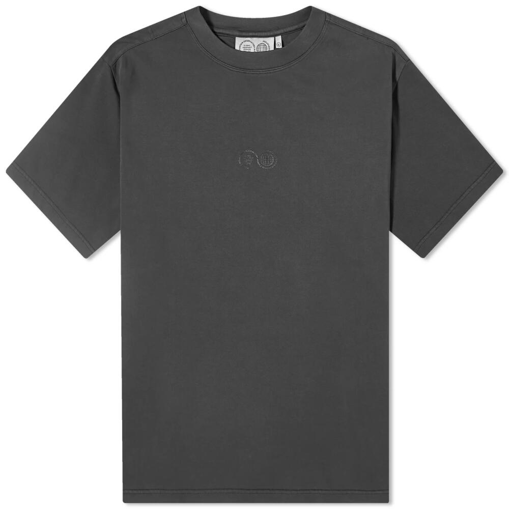 Purple Mountain Observatory Men's Garment Dyed T-Shirt in Black Cover