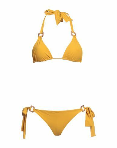 Siyu Woman Bikini Mustard Polyamide, Elastane Cover