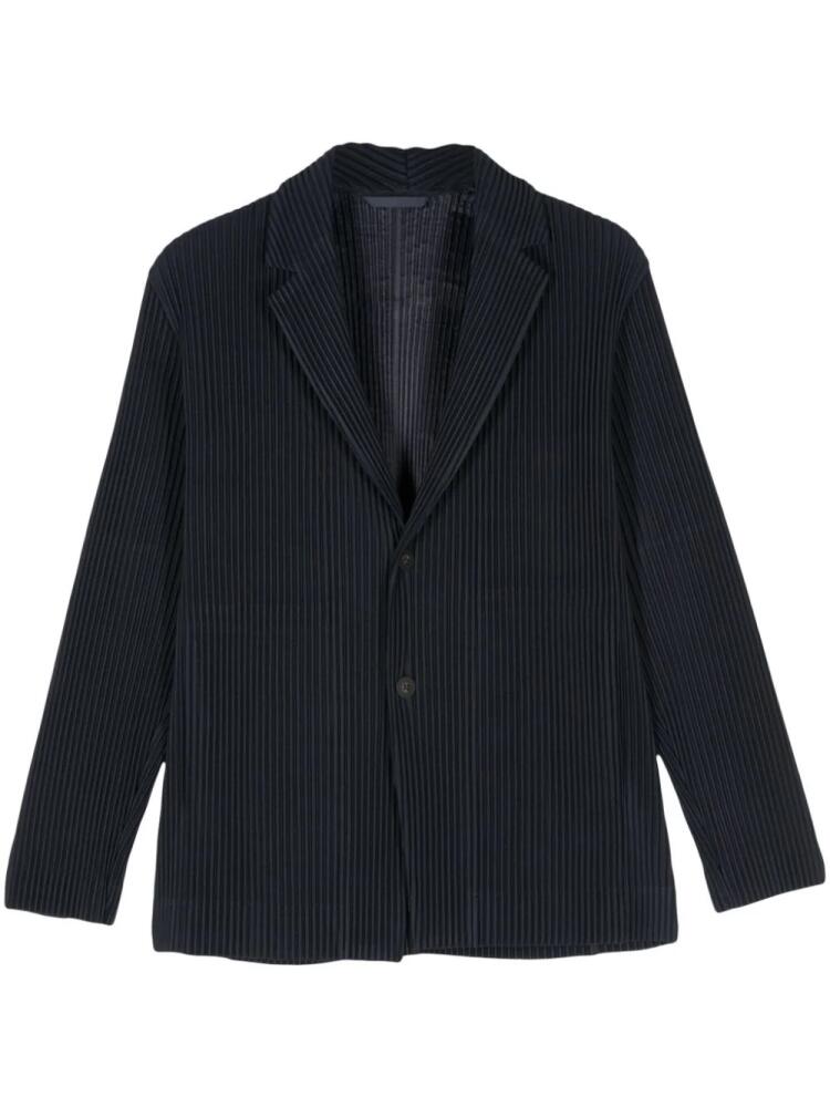 Homme Plissé Issey Miyake plissé-effect blazer - Blue Cover