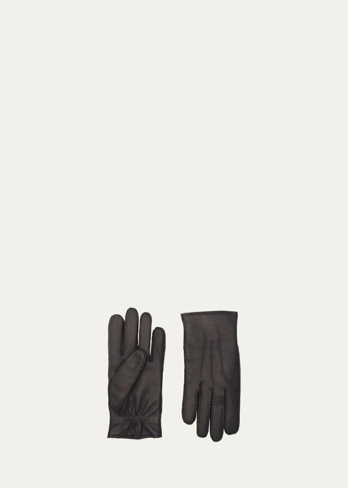 Agnelle Men's Patina Leather Gloves Cover