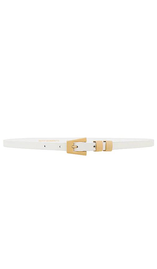 petit moments Modern Slim Belt in White Cover