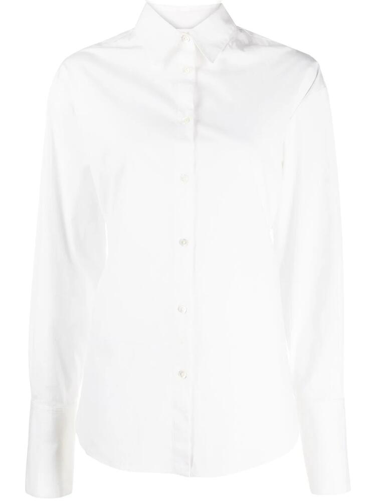 Monse buckle-fastened cotton shirt - White Cover