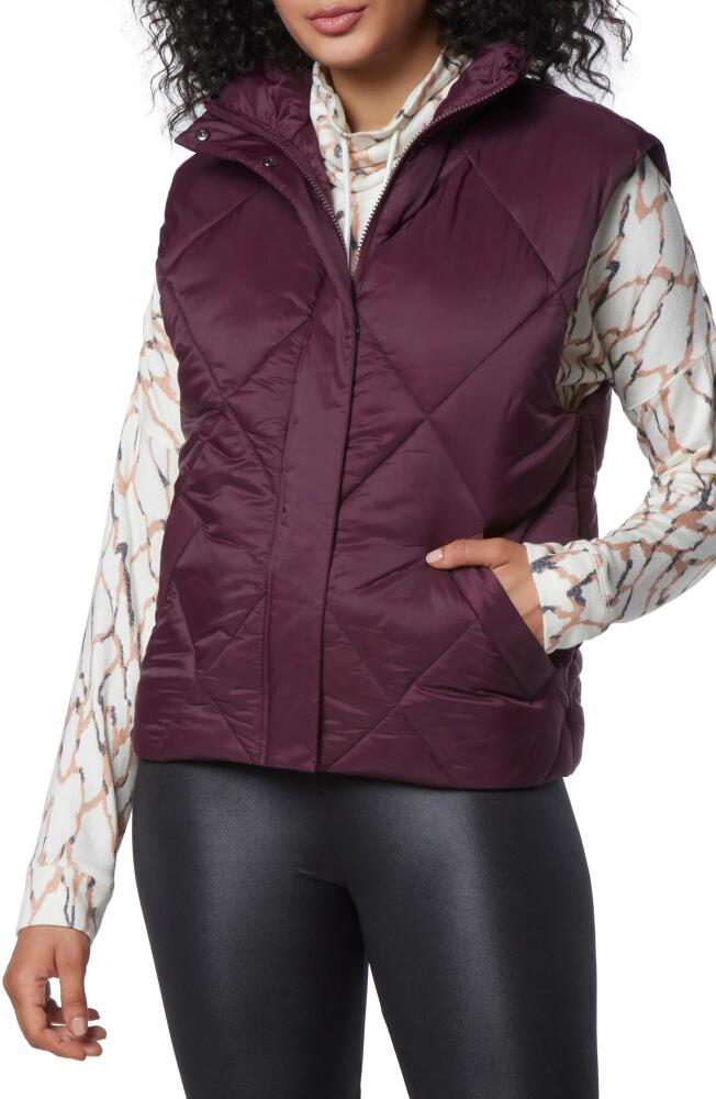 Marc New York Performance Large Diamond Quilted Vest in Burgundy Cover