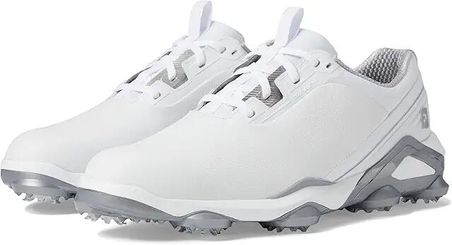 FootJoy Tour Alpha Golf Shoes (White/White/Silver) Men's Shoes Cover