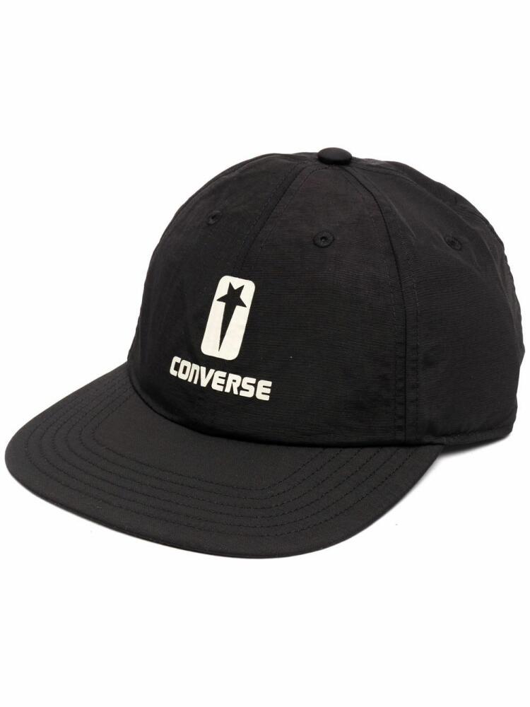 Rick Owens DRKSHDW x converse logo-print cap - Black Cover