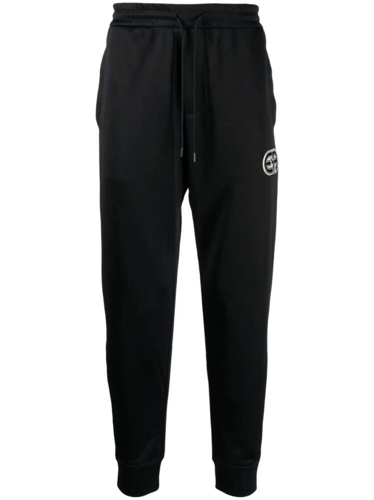 Emporio Armani logo-patch track pants - Black Cover