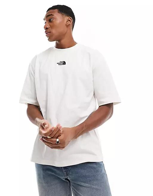 The North Face oversized dropped shoulder T-shirt in white Cover