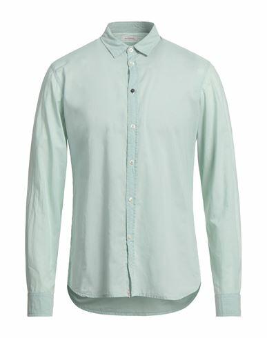 Officina 36 Man Shirt Light green Cotton Cover