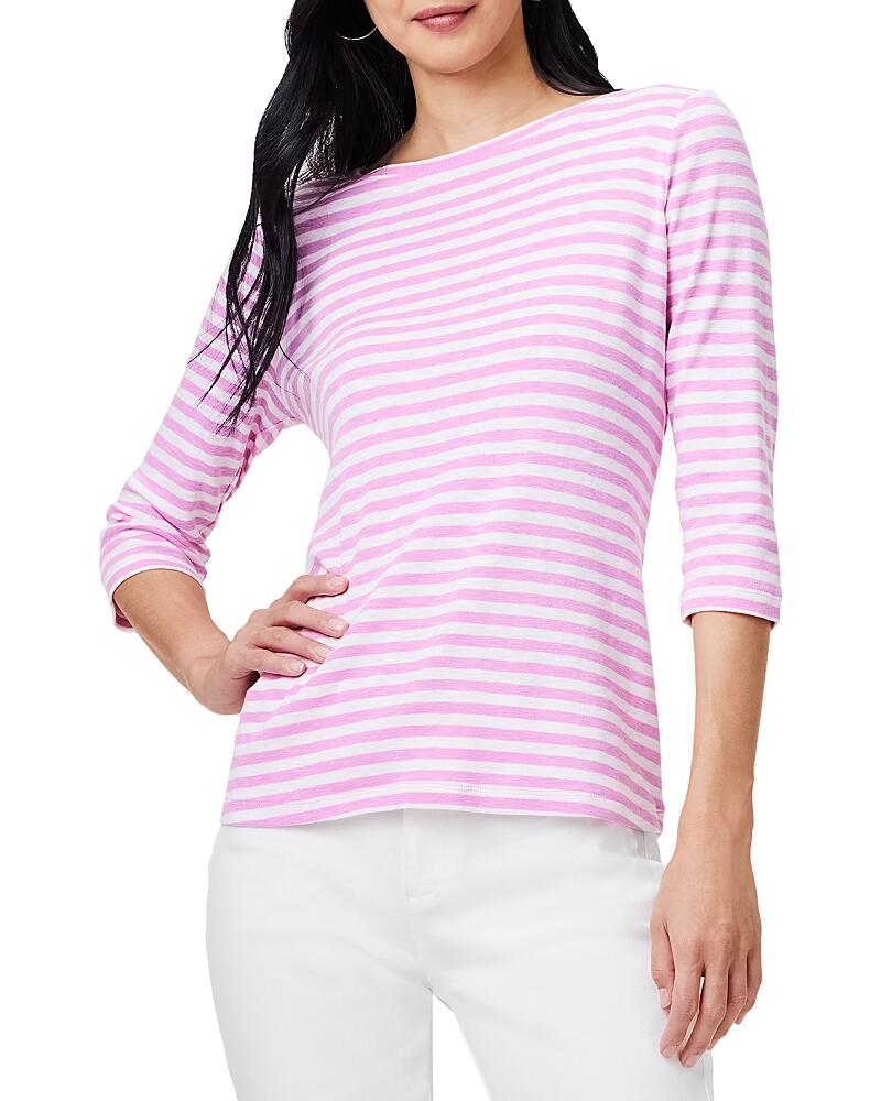 Nzt Nic+Zoe Stripe Boat Neck Tee Cover