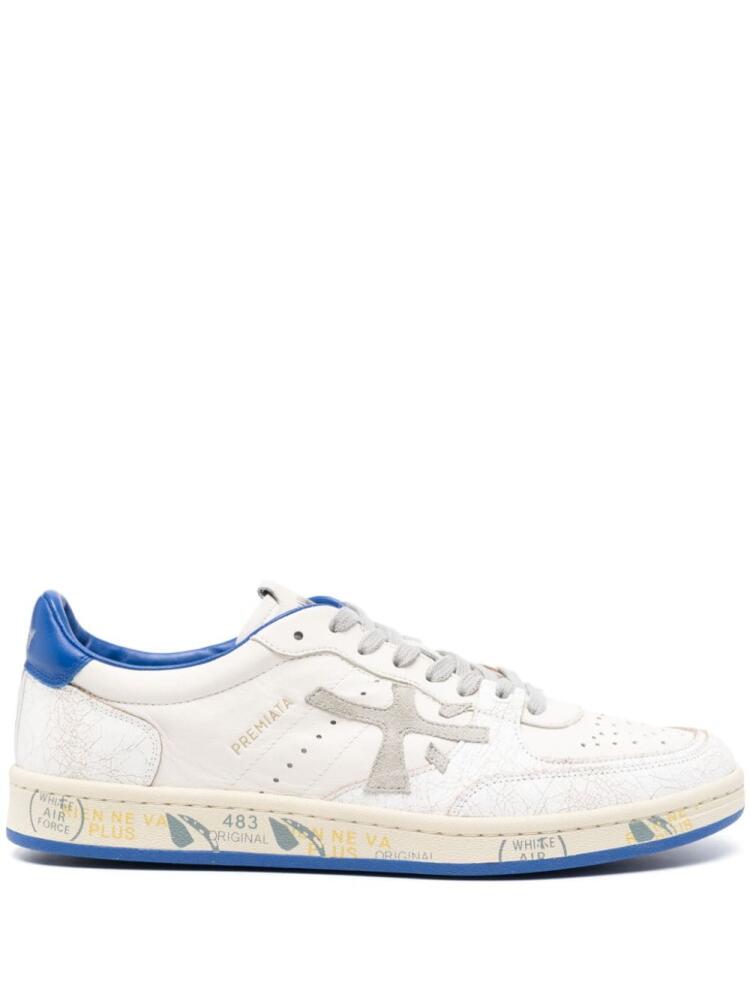 Premiata Clay low-top leather sneakers - Neutrals Cover