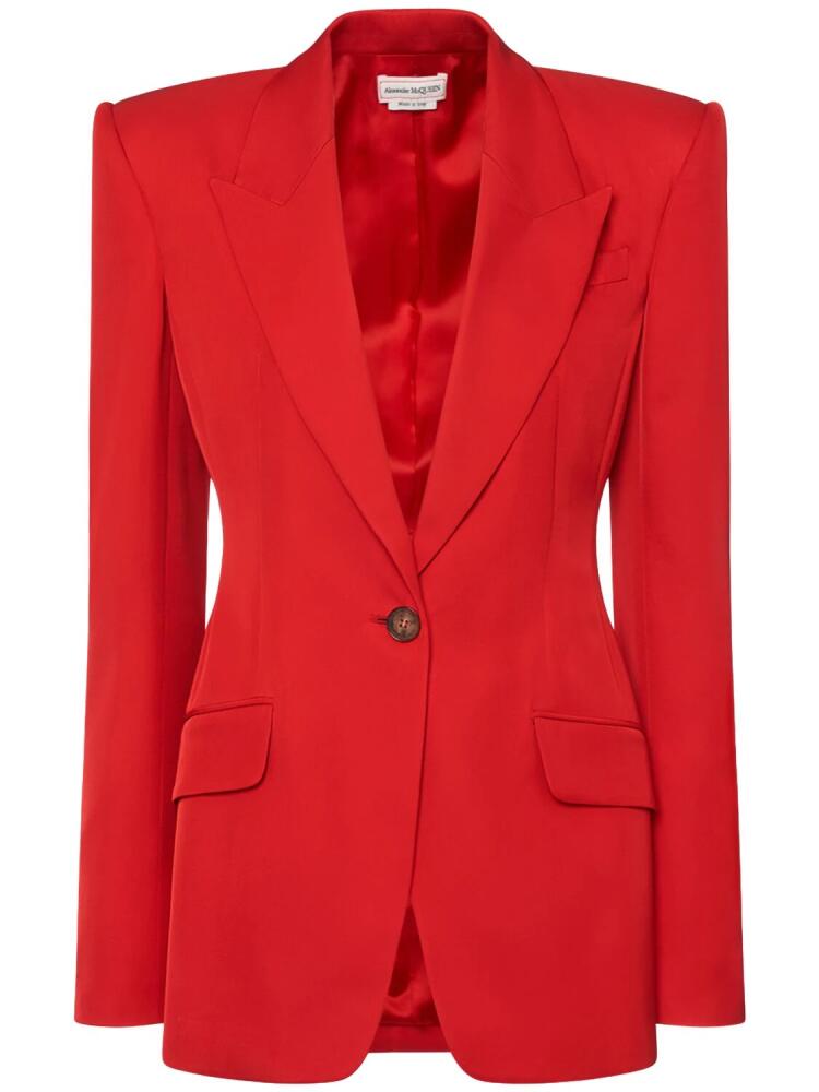 ALEXANDER MCQUEEN Tailored Viscose Blazer Cover