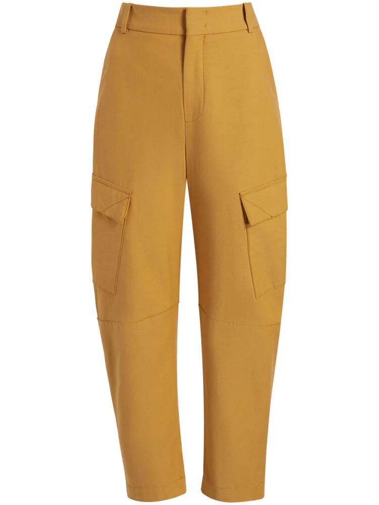 Another Tomorrow Curved cargo trousers - Yellow Cover