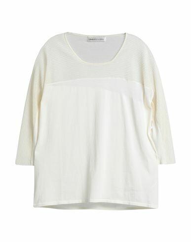 Lamberto Losani Woman Sweater Ivory Viscose, Cotton, Polyamide, Silk Cover