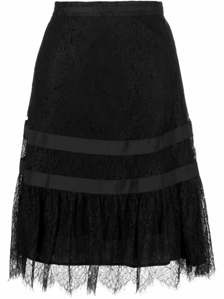 SHIATZY CHEN lace knee-length skirt - Black Cover