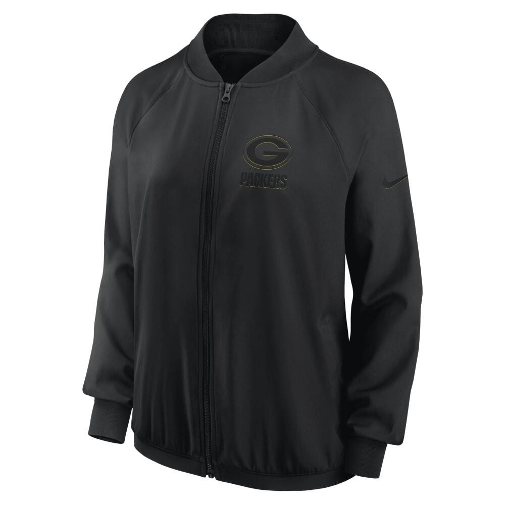 Green Bay Packers Nike Women's Dri-FIT NFL Full-Zip Jacket in Black Cover