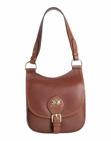 La Martina Woman Handbag Brown Calfskin Cover