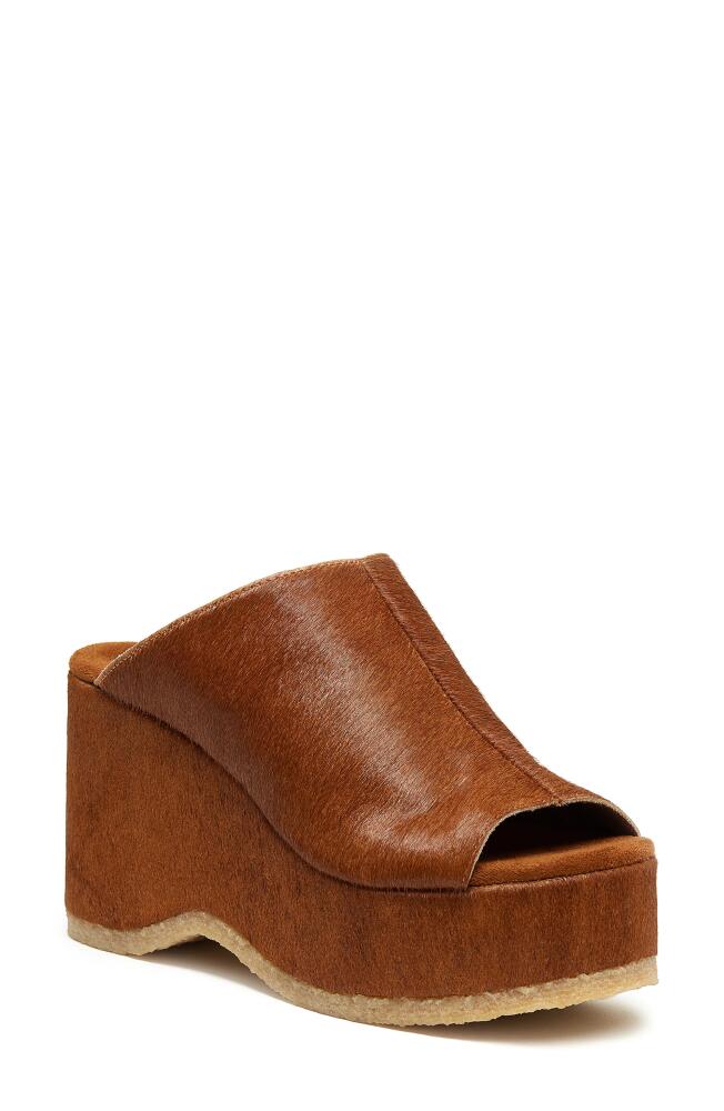 Kelsi Dagger Brooklyn Rowan Platform Slide Sandal in Hickory Cover