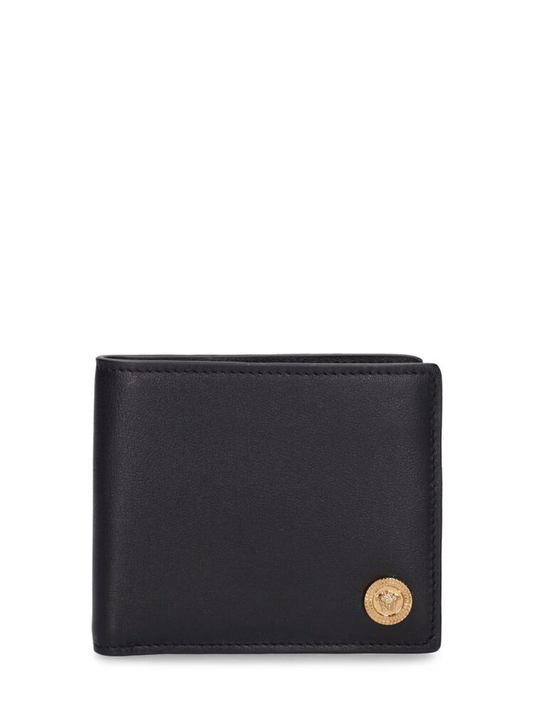 VERSACE Leather Logo Bifold Wallet Cover