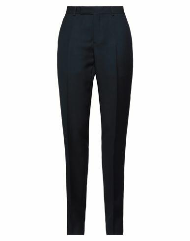 Dior Woman Pants Midnight blue Wool, Mohair wool Cover