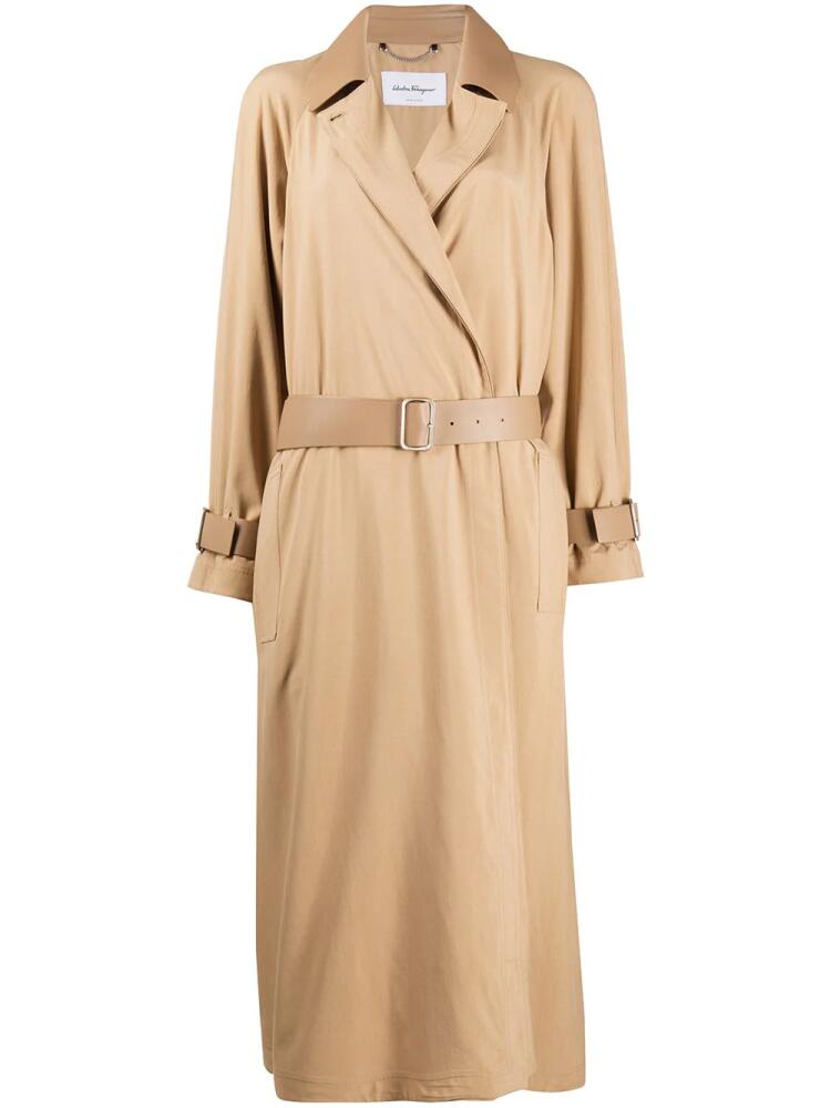 Ferragamo technical fabric trench - Neutrals Cover