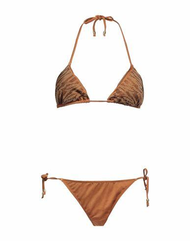 4giveness Woman Bikini Camel Polyamide, Elastane Cover