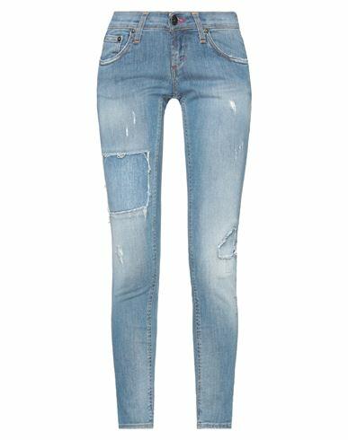 Massimo Rebecchi Woman Jeans Blue Cotton, Elastane Cover