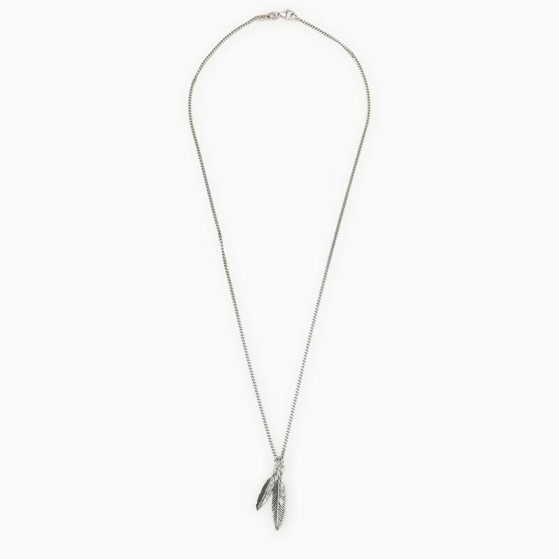 Emanuele Bicocchi 925 silver necklace with feather pendants Cover