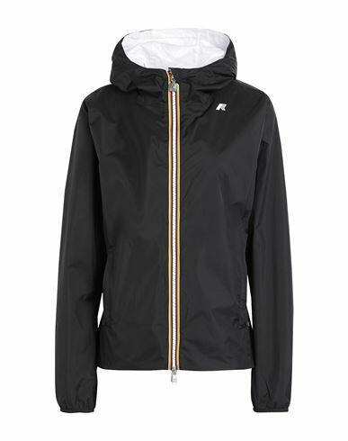 K-way Woman Jacket Black Recycled nylon Cover