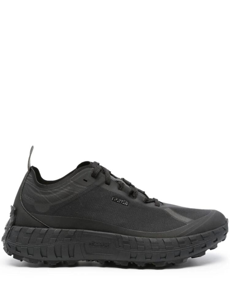 norda 001 panelled lace-up sneakers - Black Cover