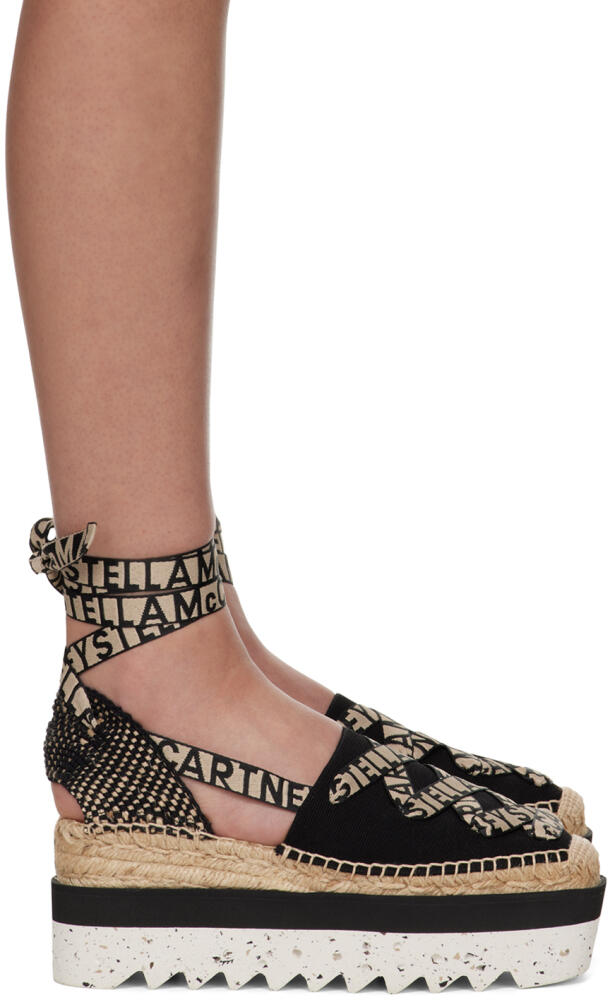 Stella McCartney Black Gaia Platform Espadrilles Cover