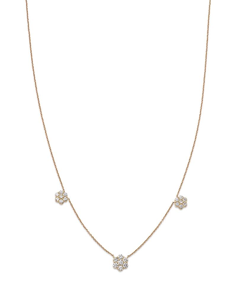 Bloomingdale's Fine Collection Diamond Flower Station Collar Necklace in 14K Yellow Gold, 0.75 ct. t. w. - Exclusive Cover