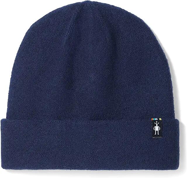 Smartwool Boiled Wool Beanie (Deep Navy) Knit Hats Cover