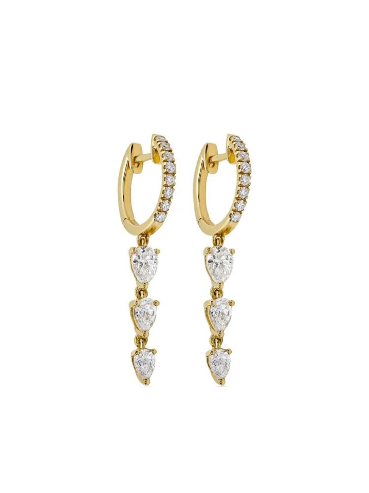 Jewels Aficionado 18kt yellow gold diamond huggie hoop earrings Cover