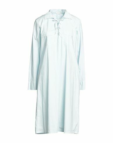 Her Shirt Her Dress Woman Midi dress Sky blue Cotton, Elastane Cover