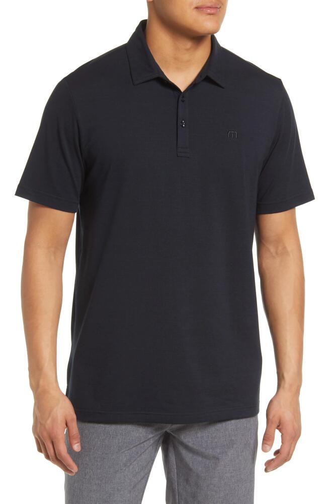 TravisMathew The Heater Solid Short Sleeve Performance Polo in Black Cover