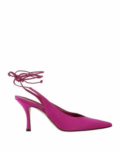 Ovye' By Cristina Lucchi Woman Pumps Fuchsia Textile fibers, Soft Leather Cover