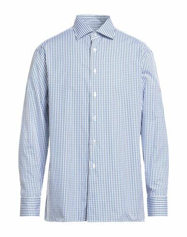 Dunhill Man Shirt Blue Cotton Cover