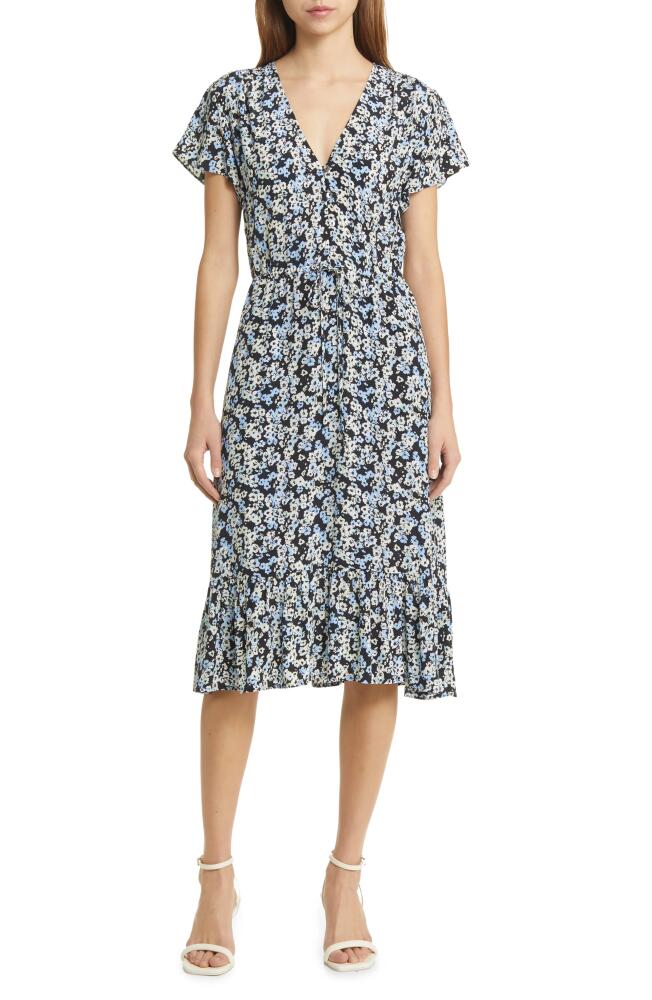 Rails Kiki Floral Midi Dress in Midnight Meadow Floral Cover